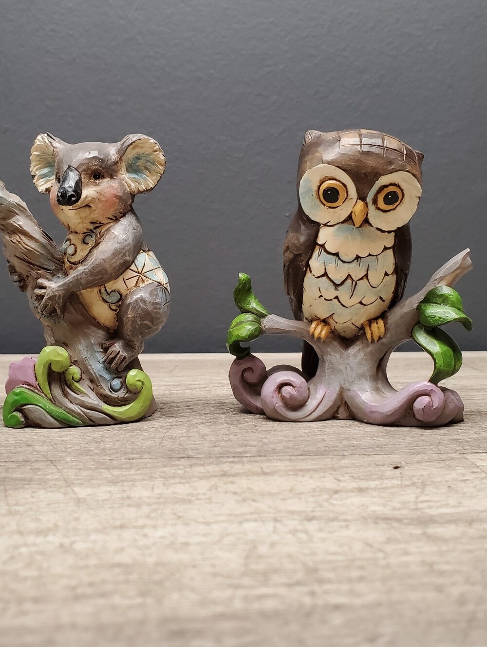2 Jim Shore animal figures